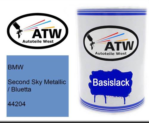 BMW, Second Sky Metallic / Bluetta, 44204: 500ml Lackdose, von ATW Autoteile West.